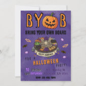 BYOB Charcuterie Board Halloween Party Invite 招待状 (正面)
