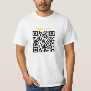 ByobankyoカスタムなBitcoin QRコードTシャツ Tシャツ