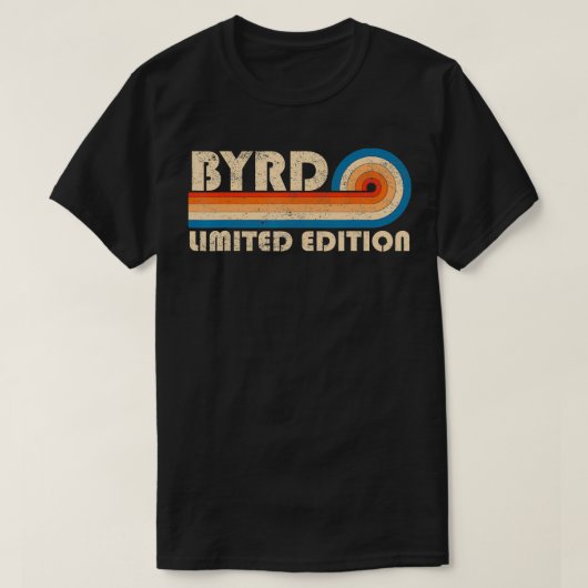 BYRD姓レトロヴィンテージ80s 90s誕生日Reunio Tシャツ (デザイン正面)