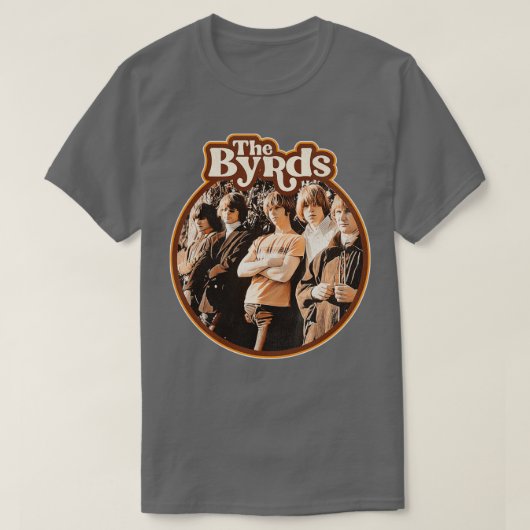Byrds 70sセピア調 tシャツ (デザイン正面)