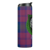 Byres Scottish Clan Tartan & Crest タンブラー (回転左)