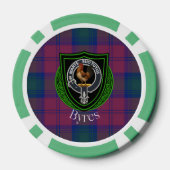 Byres Scottish Clan Tartan & Crest ポーカーチップ (裏面)