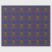 Byres Scottish Clan Tartan & Crest ラッピングペーパー (フラット)