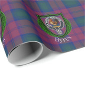Byres Scottish Clan Tartan & Crest ラッピングペーパー (ロールコーナー)