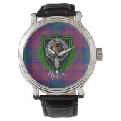 Byres Scottish Clan Tartan & Crest 腕時計 (正面)