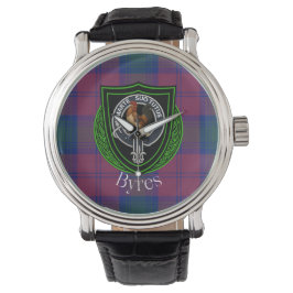 Byres Scottish Clan Tartan & Crest 腕時計