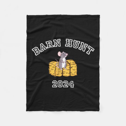 Byrn狩り恋人 – Rn狩り2024かわいいネズミとH フリースブランケット (正面)