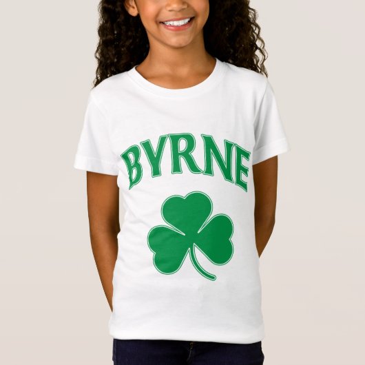 Byrneのアイルランド人のシャムロック Tシャツ (正面)