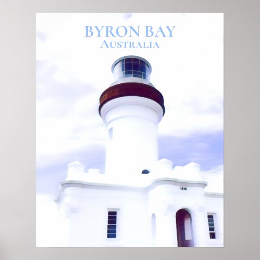Byron Bay lighthouse Australia travel ポスター (正面)