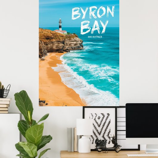 Byron Bay NSW Australia ポスター (ホームオフィス)