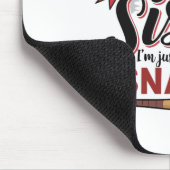 Bysebyllおもしろい Sister私はスナックのためにちょうどここにいる マウスパッド (コーナー)