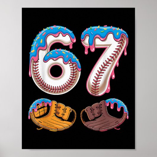 Bysebyll 67 - Ice Cream Drip 67 Meme Funny Player  ポスター (正面)