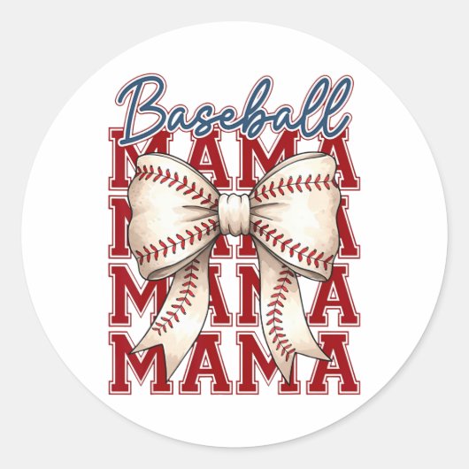 Bysebyll Mama Coquet BowゲームデイバイセビールママM ラウンドシール (正面)