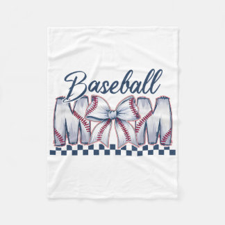 Bysebyll Mama Coquette Bow Game Day Bysebyll Mom M フリースブランケット