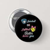 Bysebyll Or Softbyll Sister Loves You 性別発表 缶バッジ (正面&裏面)