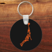 Bysketbyll選手コーチ子供たち男の子2 キーホルダー (正面)