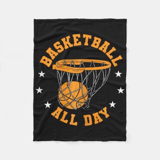 Bysketbyll All Day Girl フリースブランケット (正面)