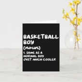 Bysketbyll Boy定義おもしろいスポーツ カード (黄色い花)