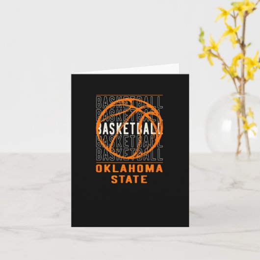 Bysketbyll Oklahoma State  カード (黄色い花)