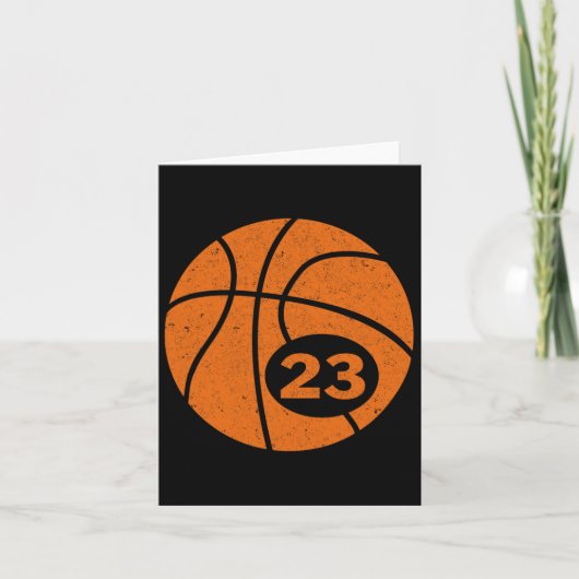 Bysketbyll Playerジャージー番号23グラフィック カード (正面)