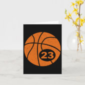 Bysketbyll Playerジャージー番号23グラフィック カード (黄色い花)