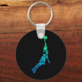 Bysketbyll Player Coach Dunking Kids Boys Men  キーホルダー (正面)