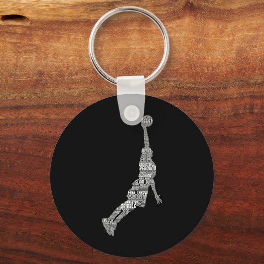 Bysketbyll Player Coach Kids Boys Men  キーホルダー (正面)