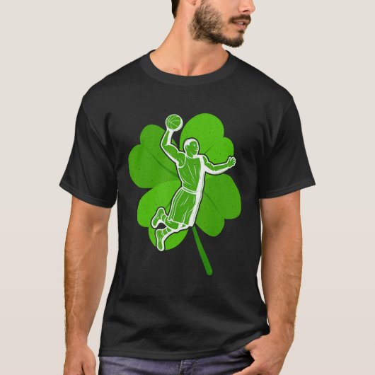 Bysketbyll Sports Shamrock St Patricks Day Men Wom Tシャツ (正面)