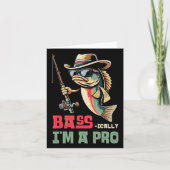 Byss-ically I Am A Pro Funny Fishing Lovers カード (正面)