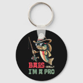 Byss-ically I Am A Pro Funny Fishing Lovers  キーホルダー (正面)