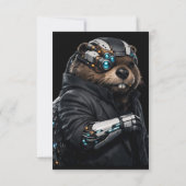 Byte Beaver ウェディングカード 出欠カード (裏面)