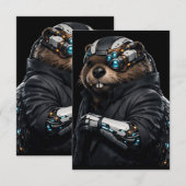 Byte Beaver ウェディングカード 出欠カード (正面/裏面)