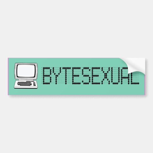 BYTESEXUAL --.png バンパーステッカー (正面)