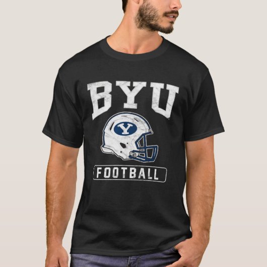 BYU Cougars Football Helmet Tシャツ (正面)
