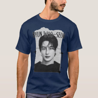 Byun Wooseok Kpopソロアーティストスクラップブックコラージュコーデ Tシャツ