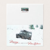 bywhackyからのランドローバーのクリスマスカードのパック (外部フラット)