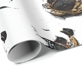 bywhackyパグパターン包装紙 ラッピングペーパー (ロールコーナー)