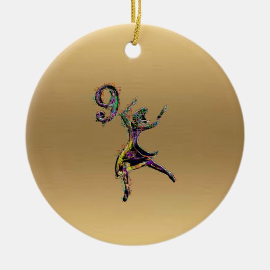 bywhacky第9及び第10日のクリスマス セラミックオーナメント (正面)