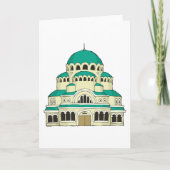 Byzantine Architecture Teal Dome Cathedral カード (正面)
