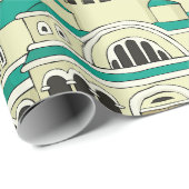 Byzantine Architecture Teal Dome Cathedral ラッピングペーパー (ロールコーナー)