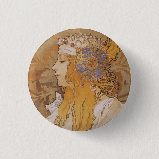 Byzantine Head: Blonde 缶バッジ (正面)