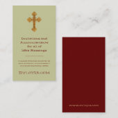 byzantinecross、招待状および発表f… 名刺 (正面/裏面)