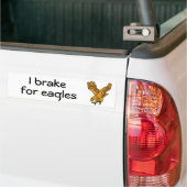 BZ-ワシのバンパーステッカーのためのIブレーキ バンパーステッカー (トラック上)