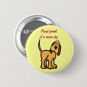 BZ-誇りを持ったなparentof救助犬ボタン 缶バッジ (正面&裏面)