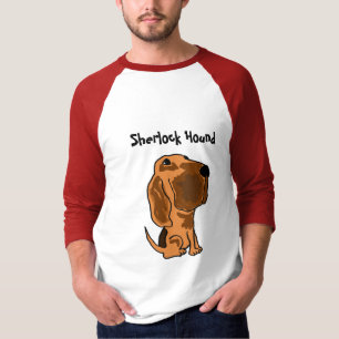 BZ- Sherlockの猟犬のブラッドハウンドのワイシャツ Tシャツ