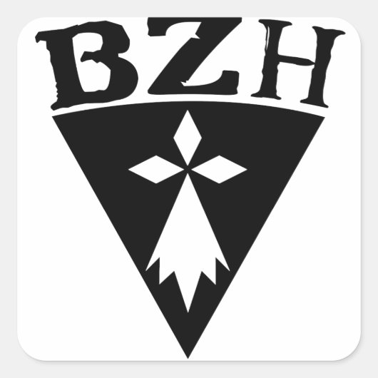 BZH Breizh Bretagne スクエアシール (正面)