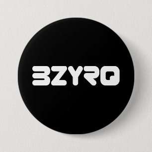 BZYRQロゴ（白、黒） 缶バッジ