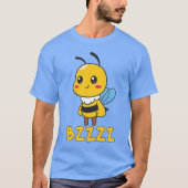 BZZZZかわいい子ども子供へのミツバチ – Cartoon Bee Tシャツ (正面)
