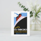 CおよびAおよびユニオンライン別の旅行 ポストカード (スタンド正面)