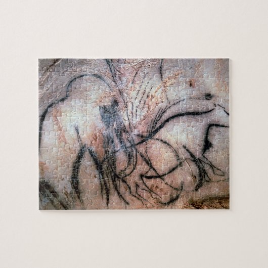 Cからのマンモスそして牛を、描写する絵画 ジグソーパズル (横)